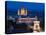 Gresham Palace Lit Up at Night, Budapest, Hungary-Peter Adams-Stretched Canvas