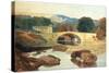 Greta Bridge, Yorkshire, 1810-John Sell Cotman-Stretched Canvas