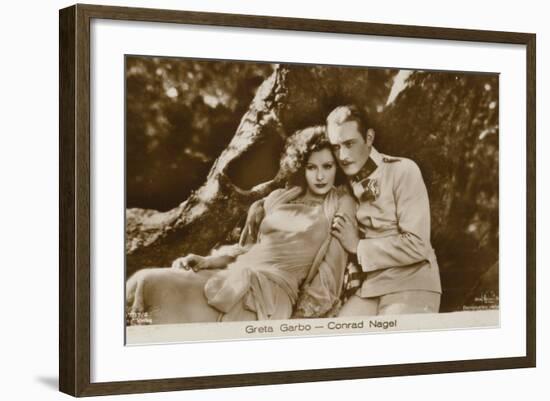 Greta Garbo, Conrad Nagel-null-Framed Photographic Print