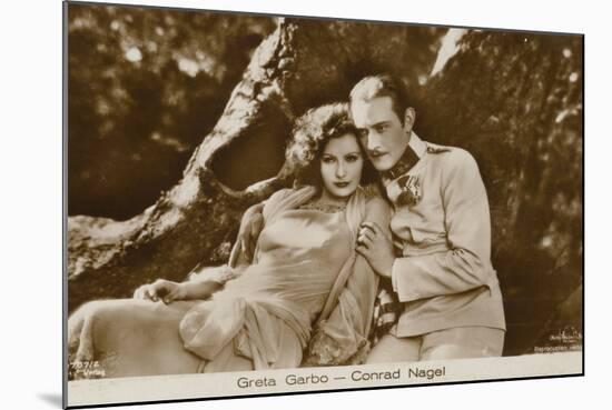 Greta Garbo, Conrad Nagel-null-Mounted Photographic Print