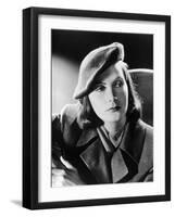 Greta Garbo in a publicity still for the, 1939 film "Ninotchka", directed by Ernst Lubitsch, 1939 (-null-Framed Photo