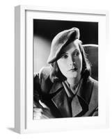 Greta Garbo in a publicity still for the, 1939 film "Ninotchka", directed by Ernst Lubitsch, 1939 (-null-Framed Photo