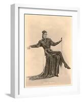 Greta Garbo in Slinky Outfit-null-Framed Art Print