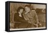 Greta Garbo, John Gilbert-null-Framed Stretched Canvas
