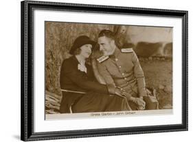 Greta Garbo, John Gilbert-null-Framed Photographic Print