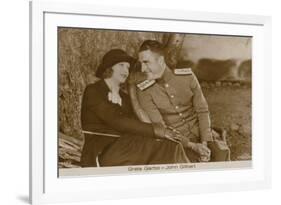 Greta Garbo, John Gilbert-null-Framed Photographic Print