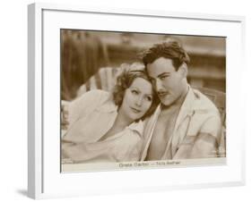 Greta Garbo, Nils Asther-null-Framed Photographic Print