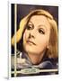 Greta Garbo on MGM jumbo window card/portrait poster, ca. 1932-null-Framed Art Print