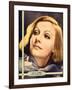 Greta Garbo on MGM jumbo window card/portrait poster, ca. 1932-null-Framed Art Print