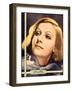 Greta Garbo on MGM jumbo window card/portrait poster, ca. 1932-null-Framed Art Print