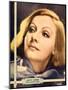 Greta Garbo on MGM jumbo window card/portrait poster, ca. 1932-null-Mounted Art Print