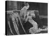 Greta Garbo (Real Name Greta Lovisa Gustafsson) Swedish Actress in a Scene with Conrad Nagel-null-Stretched Canvas