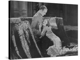 Greta Garbo (Real Name Greta Lovisa Gustafsson) Swedish Actress in a Scene with Conrad Nagel-null-Stretched Canvas