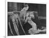 Greta Garbo (Real Name Greta Lovisa Gustafsson) Swedish Actress in a Scene with Conrad Nagel-null-Framed Photographic Print