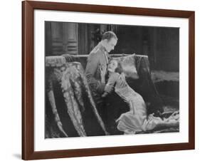 Greta Garbo (Real Name Greta Lovisa Gustafsson) Swedish Actress in a Scene with Conrad Nagel-null-Framed Photographic Print