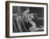 Greta Garbo (Real Name Greta Lovisa Gustafsson) Swedish Actress in a Scene with Conrad Nagel-null-Framed Photographic Print