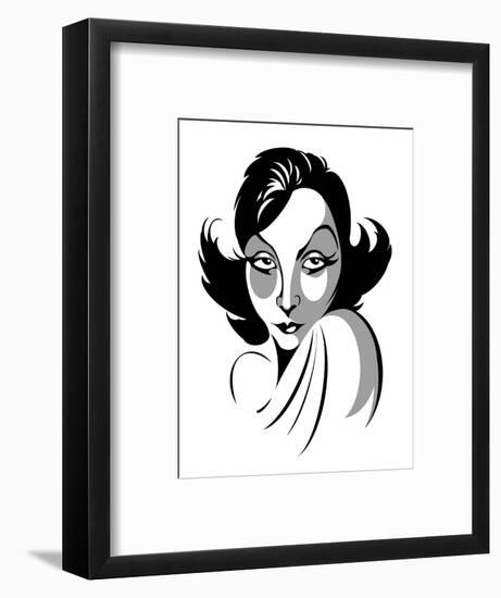 Greta Garbo, Swedish actress, 1905-1990-Neale Osborne-Framed Giclee Print