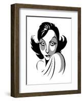 Greta Garbo, Swedish actress, 1905-1990-Neale Osborne-Framed Giclee Print