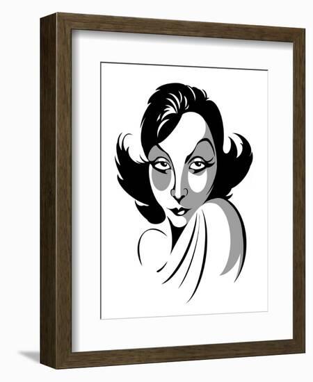 Greta Garbo, Swedish actress, 1905-1990-Neale Osborne-Framed Giclee Print