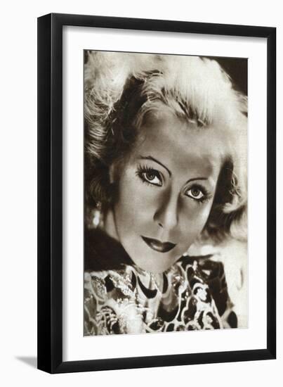 Greta Garbo, Swedish Actress, 1933-null-Framed Giclee Print