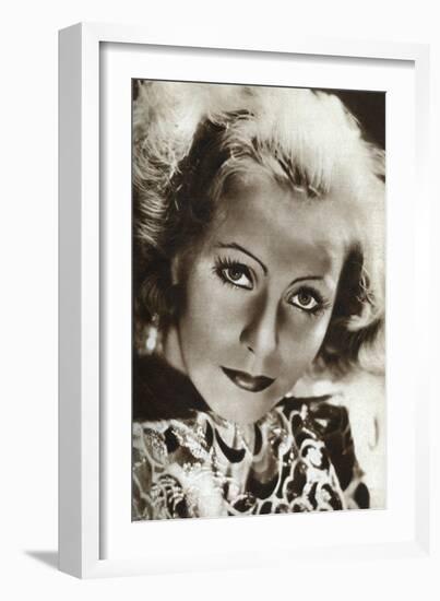 Greta Garbo, Swedish Actress, 1933-null-Framed Giclee Print