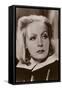 Greta Garbo, Swedish Actress and Film Star-null-Framed Stretched Canvas