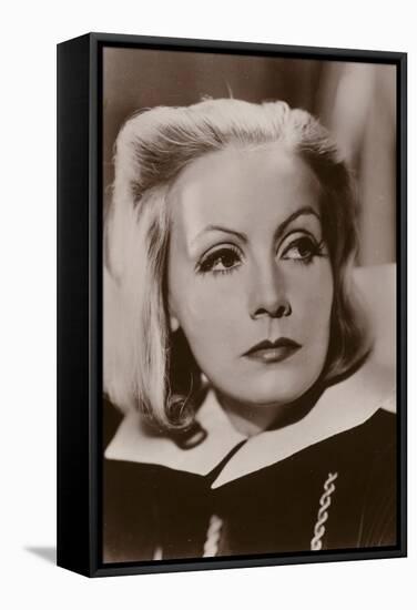 Greta Garbo, Swedish Actress and Film Star-null-Framed Stretched Canvas