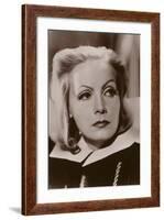 Greta Garbo, Swedish Actress and Film Star-null-Framed Photographic Print