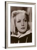 Greta Garbo, Swedish Actress and Film Star-null-Framed Photographic Print