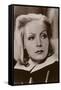 Greta Garbo, Swedish Actress and Film Star-null-Framed Stretched Canvas