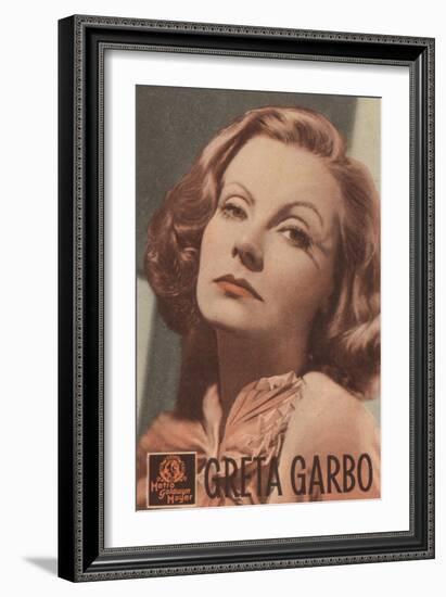 Greta Garbo, Swedish Actress and Film Star-null-Framed Photographic Print