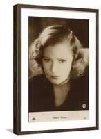 Greta Garbo, Swedish Actress and Film Star-null-Framed Photographic Print