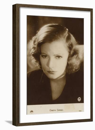 Greta Garbo, Swedish Actress and Film Star-null-Framed Photographic Print