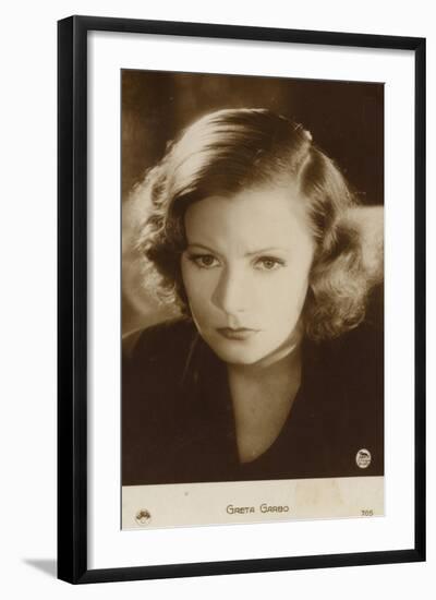 Greta Garbo, Swedish Actress and Film Star-null-Framed Photographic Print