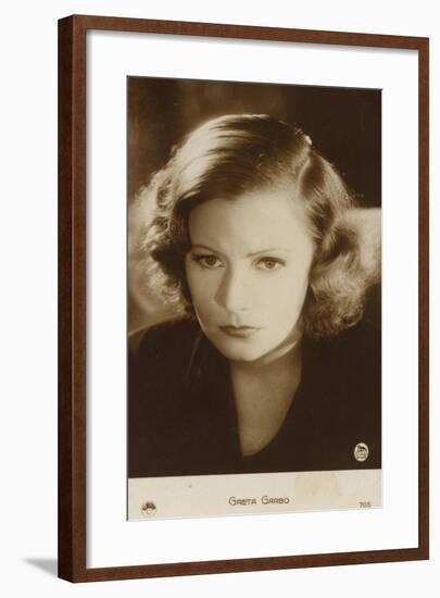 Greta Garbo, Swedish Actress and Film Star-null-Framed Photographic Print