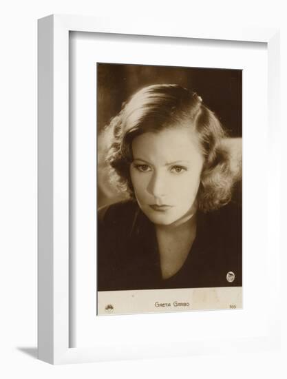 Greta Garbo, Swedish Actress and Film Star-null-Framed Photographic Print