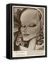 Greta Garbo Swedish-American Film Actress: a Caricature in Geometrical Style-null-Framed Stretched Canvas