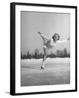 Gretchen Merrill Ice Skating During the World Championship-Tony Linck-Framed Premium Photographic Print
