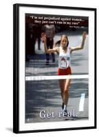 Grete Waitz: Get Real-null-Framed Art Print