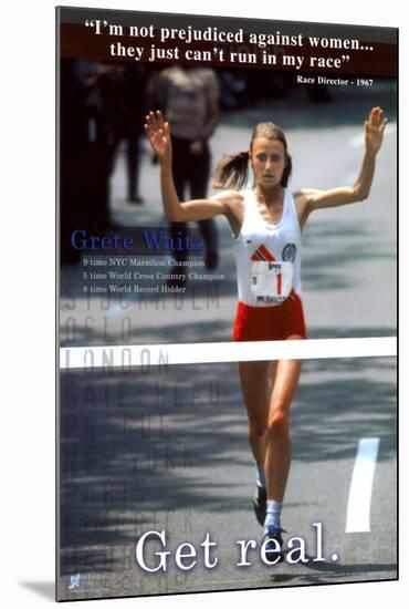 Grete Waitz: Get Real-null-Mounted Art Print