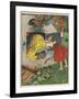 Gretel Seizes Her Opportunity and Pushes the Wicked Witch into the Oven-Willy Planck-Framed Photographic Print