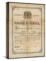 Gretna Green Certificate-null-Stretched Canvas