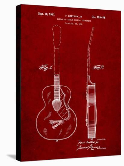 Gretsch 6022 Rancher Guitar Patent-Cole Borders-Stretched Canvas