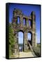 Grevenburg Castle Ruin, Traben-Trabach, Moselle Valley, Rhineland-Palatinate, Germany, Europe-Hans-Peter Merten-Framed Stretched Canvas