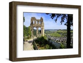 Grevenburg Castle Ruin, Traben-Trabach, Moselle Valley, Rhineland-Palatinate, Germany, Europe-Hans-Peter Merten-Framed Photographic Print