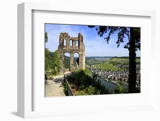 Grevenburg Castle Ruin, Traben-Trabach, Moselle Valley, Rhineland-Palatinate, Germany, Europe-Hans-Peter Merten-Framed Photographic Print