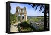 Grevenburg Castle Ruin, Traben-Trabach, Moselle Valley, Rhineland-Palatinate, Germany, Europe-Hans-Peter Merten-Framed Stretched Canvas