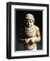 Grey Alabaster Male Bust, from Uruk, Iraq, Sumerian Civilization-null-Framed Giclee Print