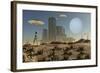 Grey Aliens on a Distant Homeworld-Stocktrek Images-Framed Art Print