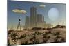 Grey Aliens on a Distant Homeworld-Stocktrek Images-Mounted Art Print